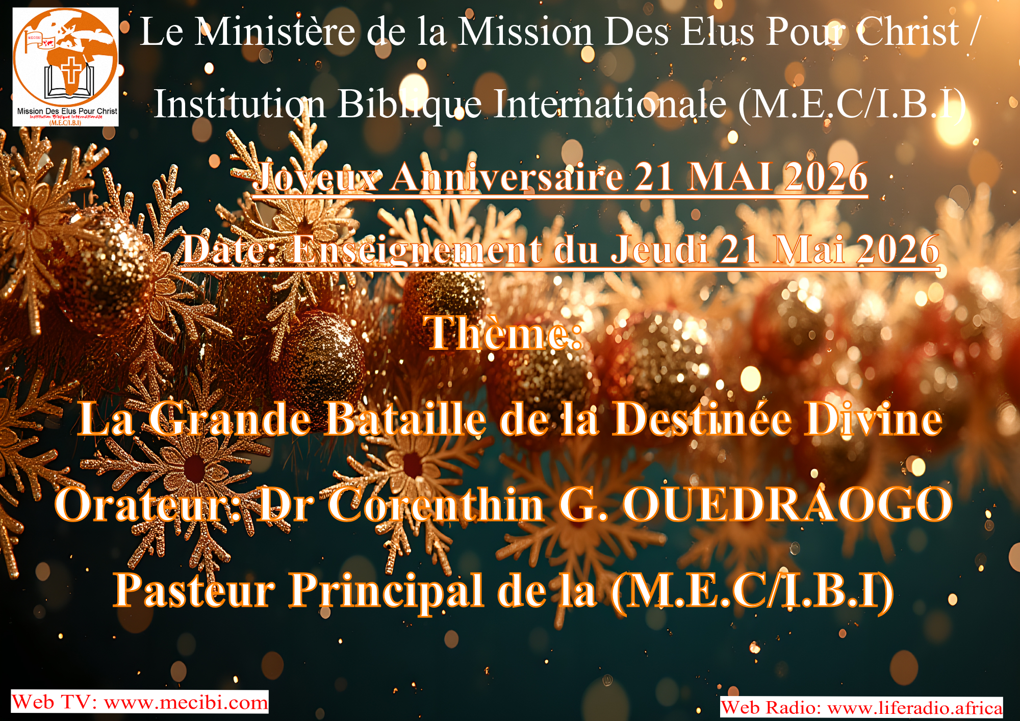 Enseignement du Jeudi 21 Mai 2026-La Grande Bataille de la Destinée Divine